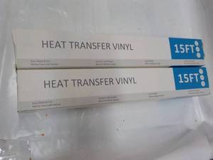 lot 180 image: 2 Rolls Heat Transfer Vinyl 15 ft R...