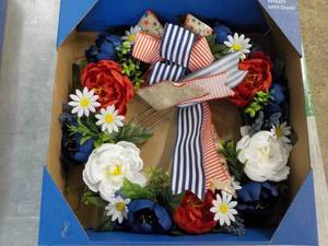 lot 213 image: Wreath with Stand 15 Diameter...