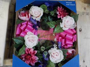 lot 215 image: Wreath with Stand 17 Diameter...