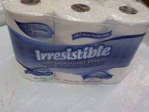 lot 236 image: 12 Rolls Irrestible 2 Ply Toilet Pa...