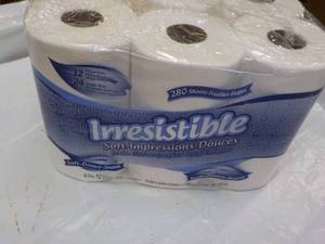 lot 240 image: 12 Rolls Irrestible 2 Ply Toilet Pa...