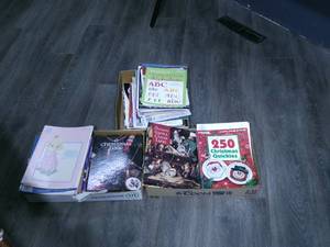 lot 156 image: Misc. lot of crosstitch books and m...