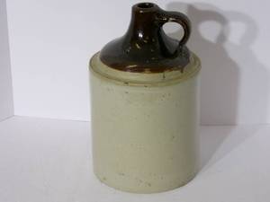 lot 92 image: Antique crock jug  11 tall...