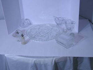 lot 111 image: Crystal glassware (rack not include...