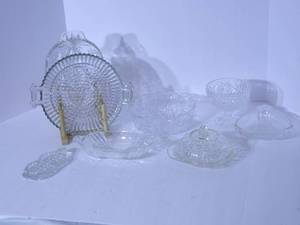 lot 112 image: Crystal glassware (rack not include...