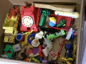 lot 53 image: Box of misc vintage toys...