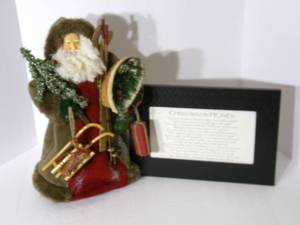 lot 66 image: Primitive look Santa and Christmas ...