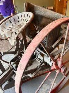 lot 182 image: Antique Horse Plow as is. Pickup location in Lewisville, call to make arrangements.