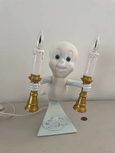 lot 184 image: Casper the Friendly Ghost Lamp with Candle Lights