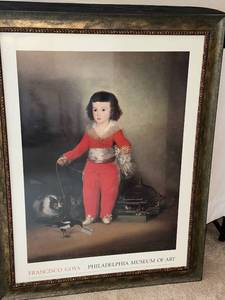 lot 216 image: Francisco Goya Philadelphia Museum of Art Framed Poster