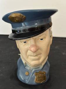lot 222 image: Vintage O.B.R. Kentucky Straight Bourbon Decanter - Bank Dick Design