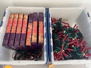 lot 239 image: Collection of LED Candle Christmas Light Sets - Totes not included