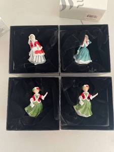 lot 240 image: Set of 4 Royal Doulton Miniature Ladies Figurines