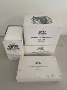 lot 244 image: Heritage Village Collection Dickens Village Series Buildings and Accessories