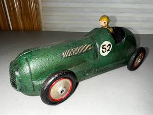 lot 266 image: Vintage Metal Racer Toy Car with Driver #52