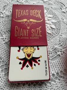 lot 288 image: Texas Deck Giant Size Playing Cards