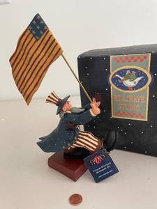 lot 296 image: Williraye Studio Marching Uncle Sam Handpainted Figurine