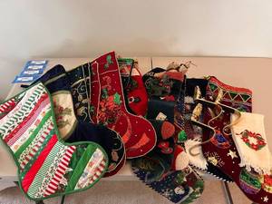 lot 723 image: Collection of Assorted Christmas Stockings