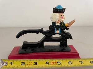 lot 766 image: Vintage Nutcracker Figurine on Wooden Base