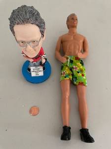 lot 808 image: Stillwater Motors Bobblehead and Ken Doll Variety Set