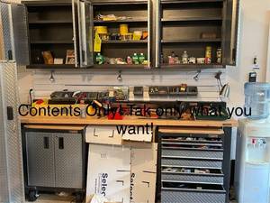 lot 897 image: CONTENTS ONLY Extensive Workshop Collection Tools, Hardware, and Supplies - Take What You Want