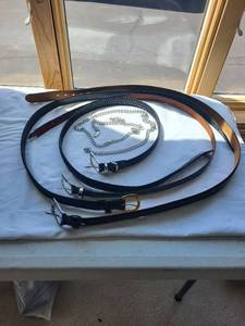lot 479 image: Collection of 5 Fashion Belts with Metal Buckles