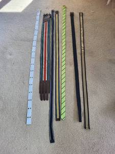 lot 480 image: Set of 7 Assorted Belts in Various Styles and Colors