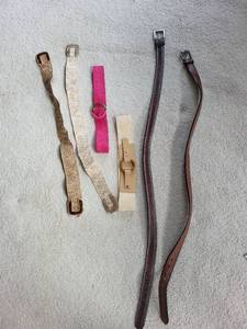 lot 514 image: Assorted Collection of 6 Fashion Belts - Various Styles and Brands