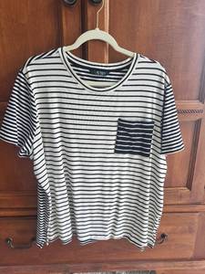 lot 537 image: Set of 4 Ralph Lauren Tops - Striped, Southwestern Patterned, and Solid V-Neck