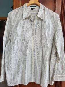 lot 552 image: Ralph Lauren 2X Button-Down Blouses and Knit Sweater