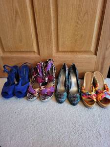 lot 639 image: Collection of 4 Pairs Womens High Heels, Size 11