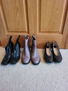 lot 648 image: Collection of Womens Ankle Boots and Wedge Shoes