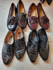 lot 656 image: Set of 4 Pairs of Mens Dress Shoes Size 10