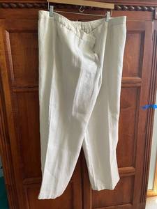 lot 590G image: Eileen Fisher Womens Linen Trousers