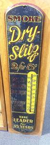 lot 12 image: Antique Metal Dry Slitz Thermometer