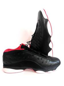 lot 56 image: Pair of Air Jordan 13 Low Bred Size 15 Slightly worn