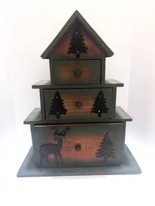 lot 99 image: Woodsy Three Drawer Cabinet
