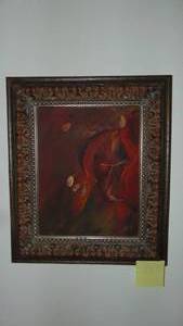 lot 21 image: Vintage Oil Print 17x20. S Nord 10