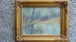 lot 43 image: 1906, Ida Phillips Wheless Watercolor Printing. 8.5 x 10.5