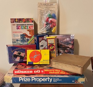 lot 124 image: Games including Cootie, Husker Du, Brain Quest Car Questions, Puzzles and More