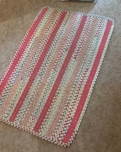lot 128 image: Pretty Striped Braided Rug