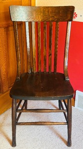 lot 74 image: Vintage Wooden Dining Chair