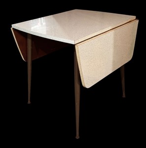 lot 230 image: Vintage Mid Century Drop Leaf Table