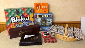 lot 281 image: Games including Jumbo Checkers, Puzzle, Blokus, Rummy, Dominos and More