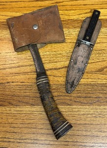 lot 293 image: Vintage Axe and Knife