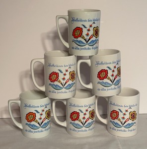 lot 341 image: Set of 6 Berggren Trayner Ceramic Mugs