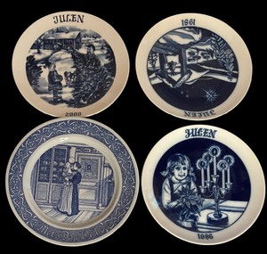 lot 338 image: 1971, 1981, 1986 and 2000 Hackefors and Rorstrand Collector Plates