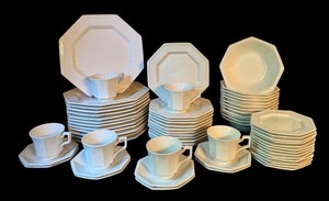 lot 203 image: Vintage Ironstone Dinnerware Set by Johnson Bros