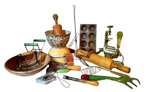 lot 220 image: Vintage Kitchen Tool Collection for Decoration