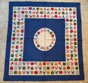 lot 278 image: Hand-Printed Swedish Cotton Tablecloth